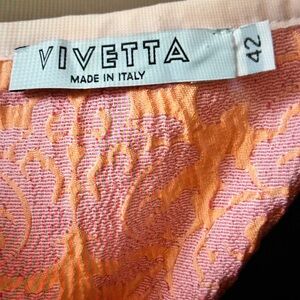 Vivetta Pink and Orange Textured Fabric